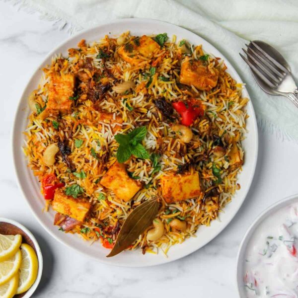 Veg Biryani With Curd