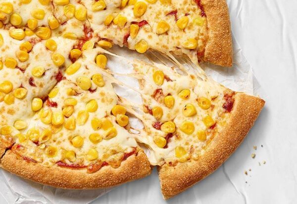 CHEESE AND CORN PIZZA